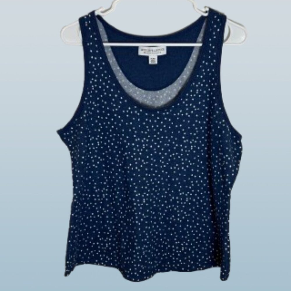 Live Love Lounge Polka Dot Tank Top Women's Size XL
